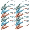 ULTECHNOVO 12Pcs Windproof Clothes Drying Clips with Plastic Rope Lightweight