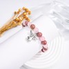 WOVEE Guardian Angel Bracelet Angel Pearl Bracelet Natural Stone Rose