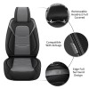 For Toyota RAV4 2013-2018 Car 5-Seat Covers PU Leather Front
