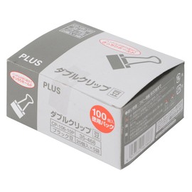 PLUS(プラス) プラス ダブルクリップ 豆徳用パック 100個 CP-106-10P 35-468
