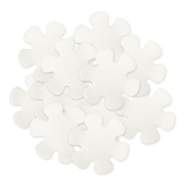 Luckious 20PCS Non-Slip Flower Shape Shower Stickers - Flower Shape Anti-Slip Grip Stickers for Bathtub, Kitchen Flooring, Safety Tape for Bath Shower (8CM)