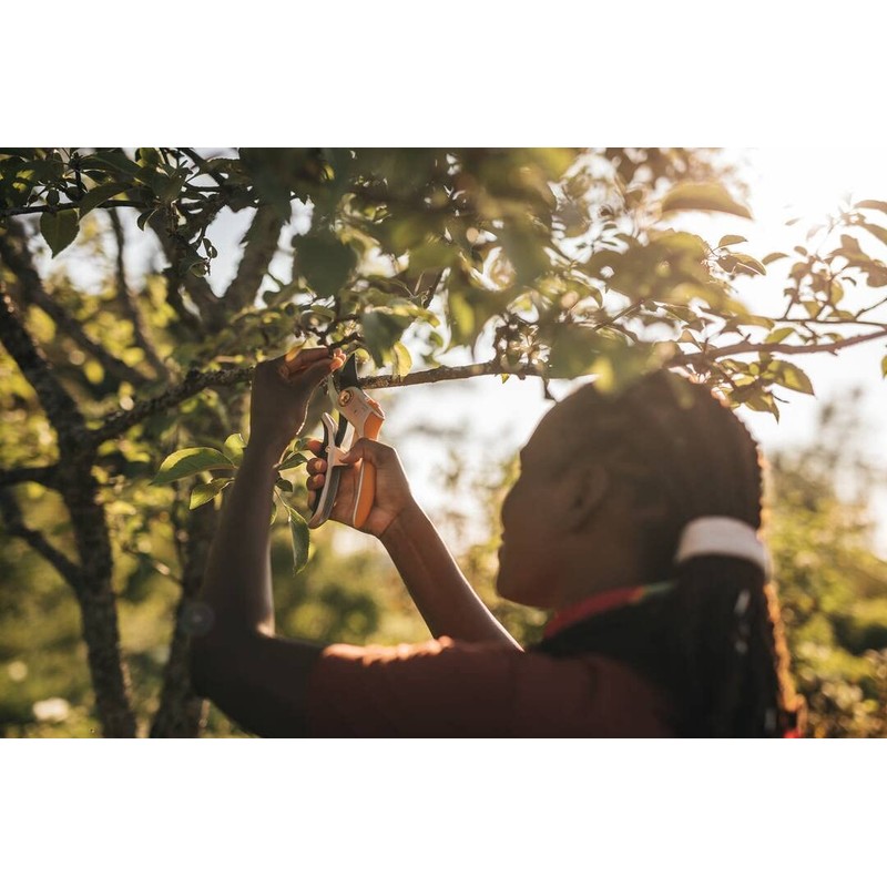 Fiskars PowerLever 1057172 Bypass Secateurs for Fresh Branches and Branches,