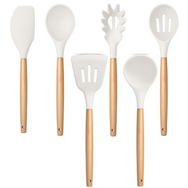 P&P CHEF Cooking Utensils (6 Pcs, White）