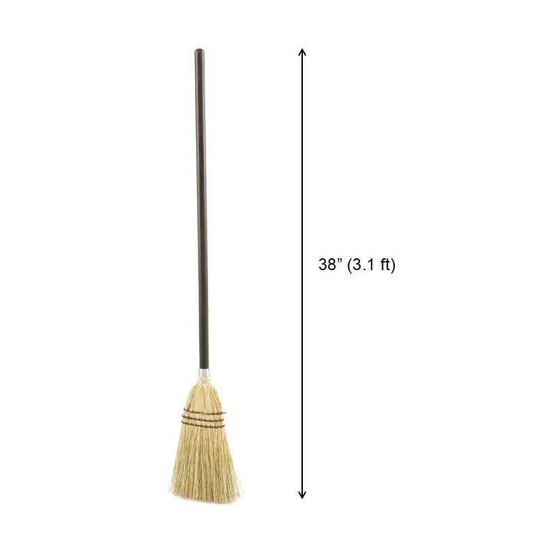 Rubbermaid Commercial Products Lobby Straw/Corn Broom Brown 38-Inch Indoor/Outdoor Broom