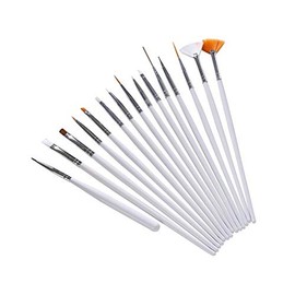 Set of 15 Painters/Modelling Nail Body Painting Brushes for Detail and Lines