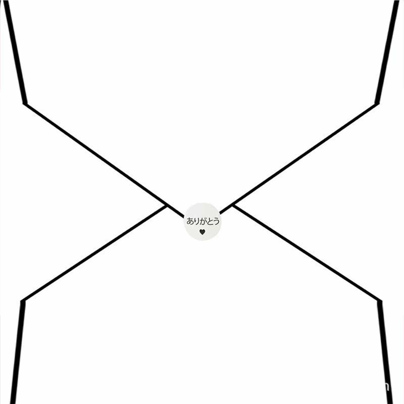 Tianying 感謝シール 丸型 Thank You ありがとうシール 500枚 2.5cm 母の日、結婚式、誕生日、記念日、感謝の日用 クリスマスのギフトシール