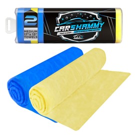 CarX Car Shammy Towel 17" x 13.5", Super Absorbent and Scratch-Free Car Drying Towel - Chamois Cloth for Car