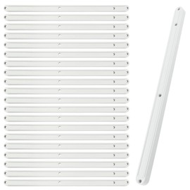 10 Pair Drawer Runners, 300mm Replacement Draw Runners White Plastic Drawer Slides Kitchen Cupboard Drawer Rails for Kitchen Bedroom in Grooved Drawers (White)