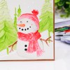 Briartw Snowman 3D Embossing Folder Create Textured Backgrounds for Card