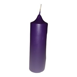 Purple Pure Natural Beeswax Pillar Candle 1.5 inch x 5 inch