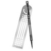 Mackintosh Silver Lattice Design Ballpoint Pen and Bookmark Set in