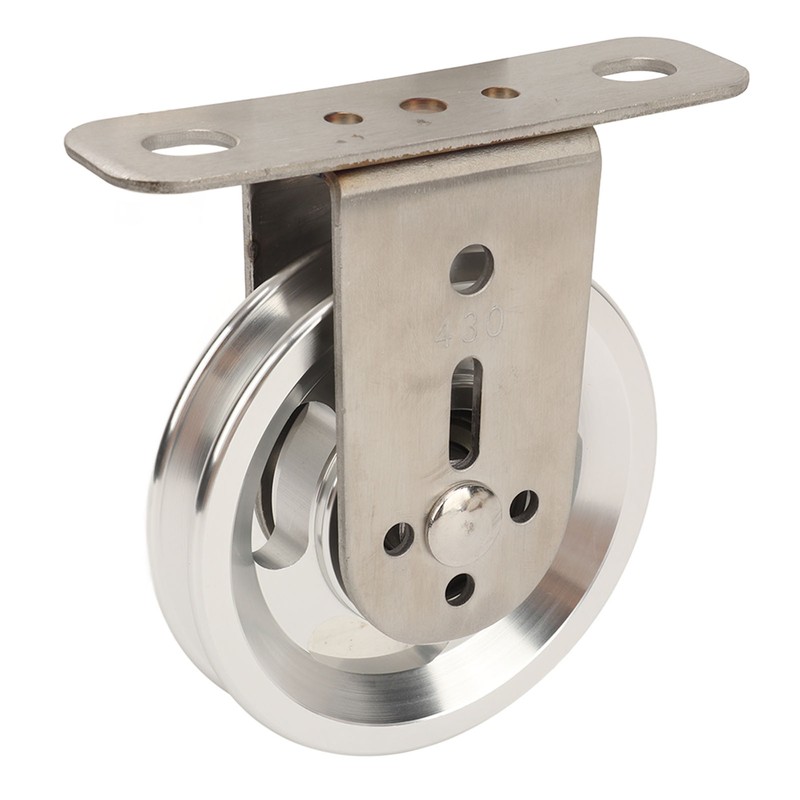 Gym Pulley Blocks Wall Mount Fixed Pulley Wheel Rotation 360