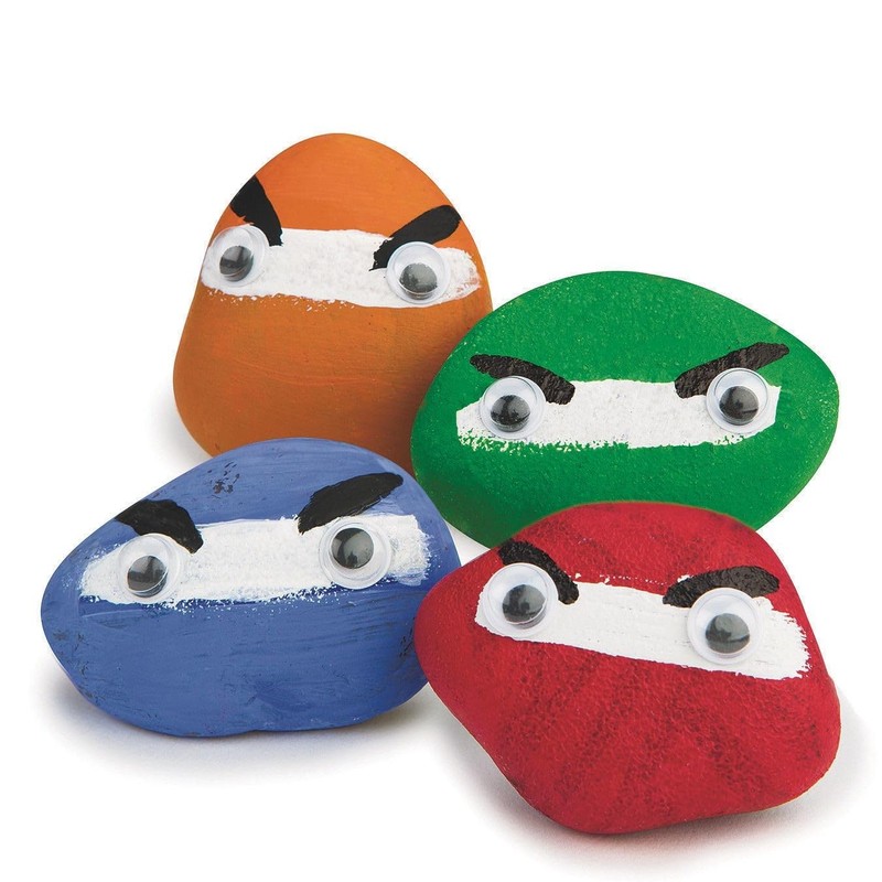 S&S Worldwide Silly Stones Craft Kit (Pack of 48)