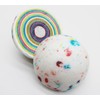 3 INCH LARGE Psychedelic Jawbreaker Candy BIG White Speckled Jawbreaker