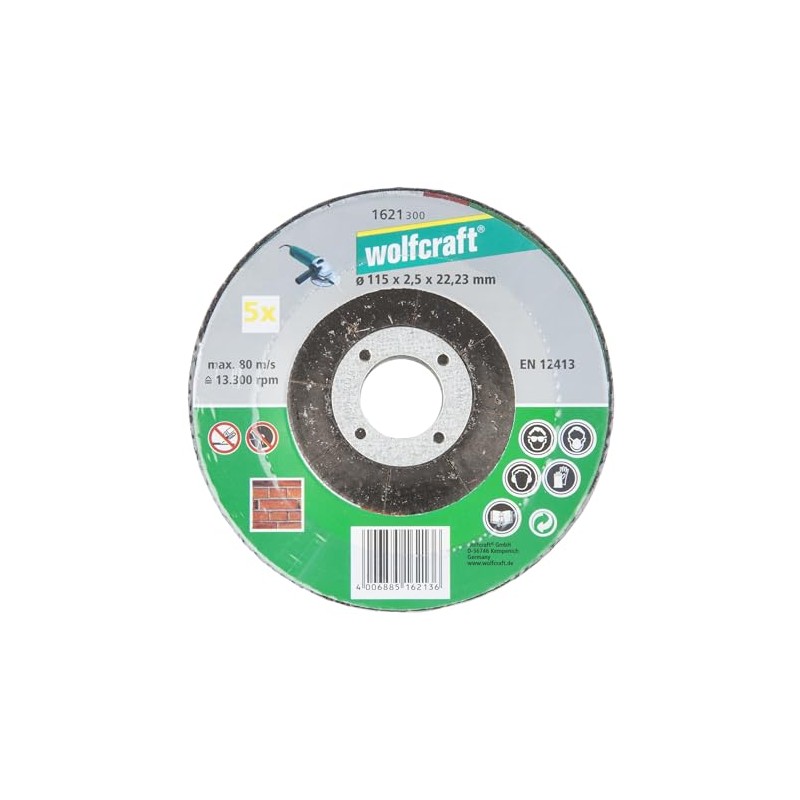 wolfcraft Cutting Disc for Stone, Depressed Centre I 1621300