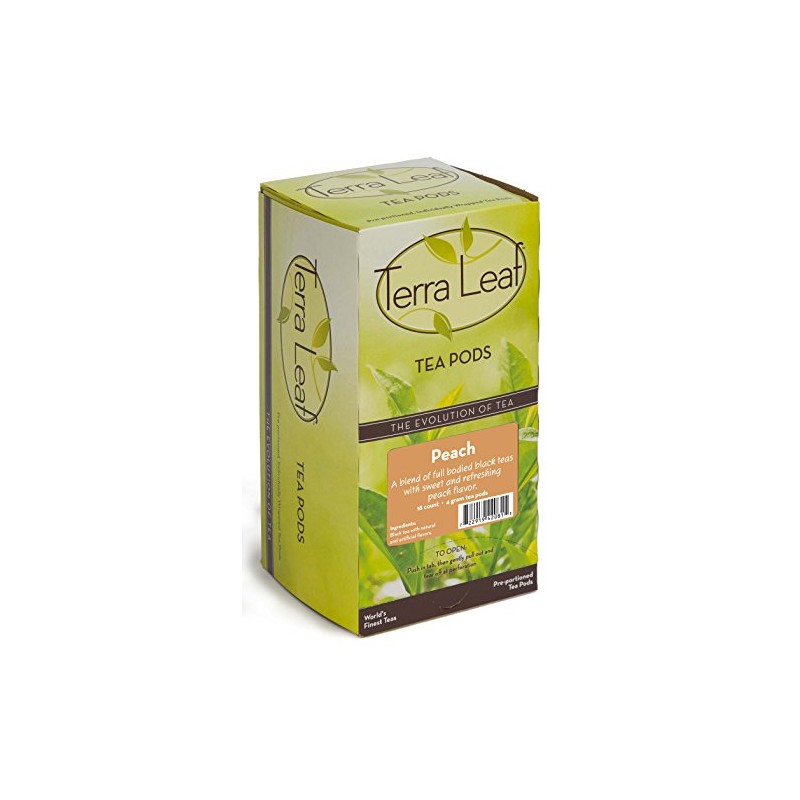 Baronet Coffee Terra Leaf Peach Tea Pods - 3 Boxes