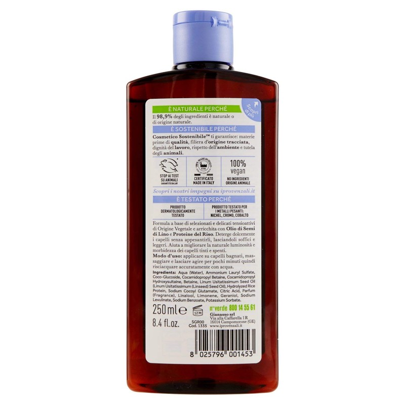 I Provenzali Hair Shampoo Set of 1 Linseed Oil 1