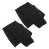 OHPHCALL 2pcs Pure Cotton Black Towel Hair Drying Towel Cotton
