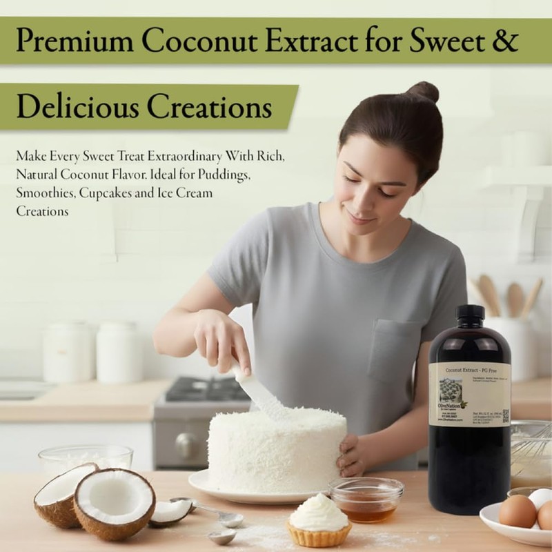 Natural Coconut Extract - Clear Water Soluble Flavoring from Natural