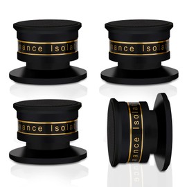 Monosaudio 4Pcs Speaker Spike Insulator Speaker Audio Insulator Aluminum Speaker Support 200kg Weight Enhances Audio Sound Quality Anti-Slip Anti-Vibration for Speaker, Home Theater, AV Receiver,