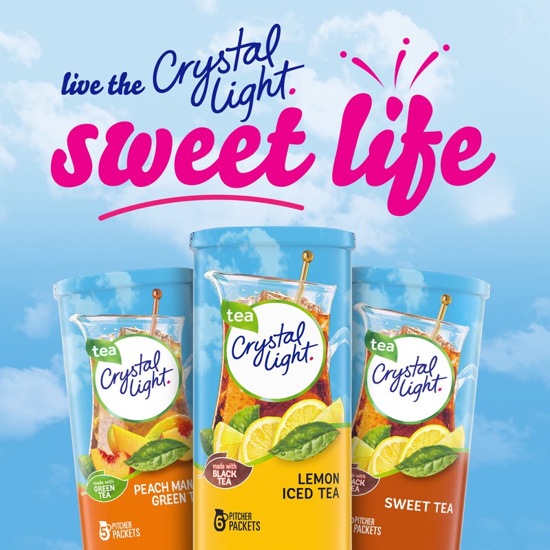 Crystal Light Sugar-Free Lemon Iced Tea Naturally Flavored Powdered Drink