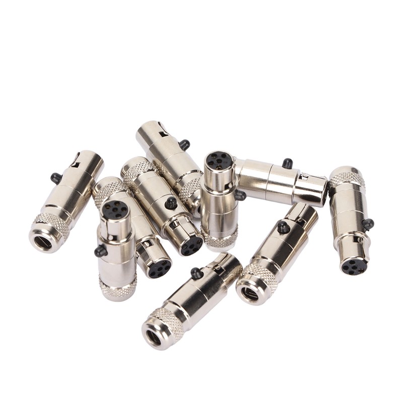 10pcs 5 Pin XLR Female Adaptor Mini Metal XLR Female