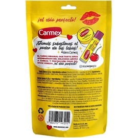 Carmex, Pouch Balsamo Labial Hidratante en Barra sabor Cereza + Tarro Classic, 2 pz