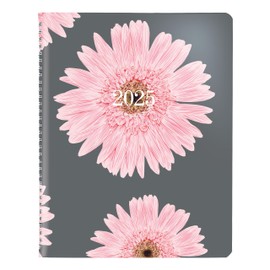 Blueline® 2025 Timanager® Planifi-Action® Pink Weekly/Monthly Planner, Appointment Book, 13 Months, December to December, Twin-Wire Binding, 8.5" x 6.75", Pink Daisy, Bilingual (CBBM2.PNK-25)