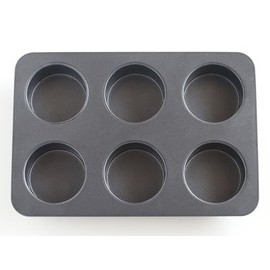 cotta 85667 Original Muffin Pan (6 Pieces), Gray, 10.2 x 6.9 x 1.4 inches (26 x 17.5 x 3.5 cm)