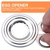 DOOCECIY Egg Topper for Boiled Eggs, Boiled Egg Cutter for