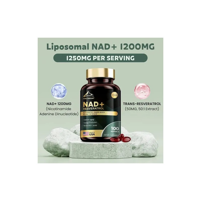Cold Mount Nad Resveratrol 100 Softgels