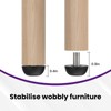 SATUY M8 Adjustable Furniture Leg, 8mm x 1.25 Stainless Steel