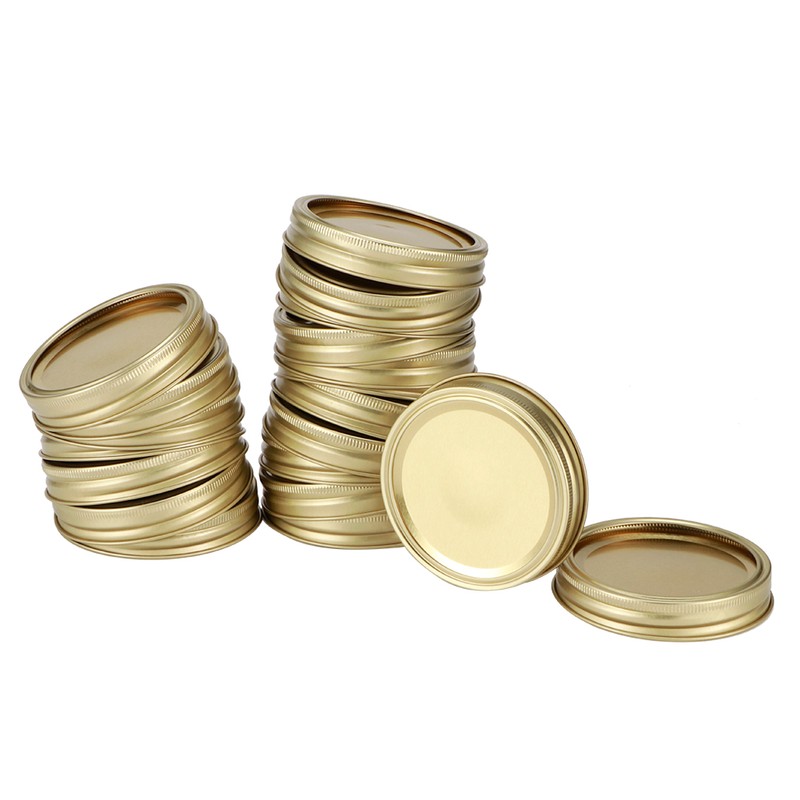 Stainless Steel SplitType Mini Glass Jar Lids Container Sealing Cover