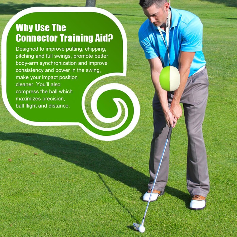 HRYOML The Connector Golf Training Aid, Upgraded Golf Connection Ball