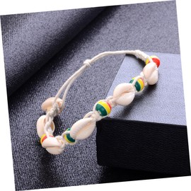 TEHAUX Wooden Beads Anklet Shell Chain for Women Knitted Ankle Bracelet Fashion Jewelry Australian Beach Party Accessory