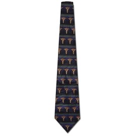 Steven Harris Doctors Ties Medical Necktie Black Mens Neckties