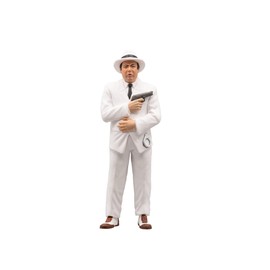 LINO Banfi - Il Commiserio - Film Scene Il Commissario Lo Gatto - PVC Collectible Figure Statue - Height 11 cm