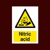 Nitric Acid Plastic Sign with 4 Pre-Drilled Holes (WCD68) -