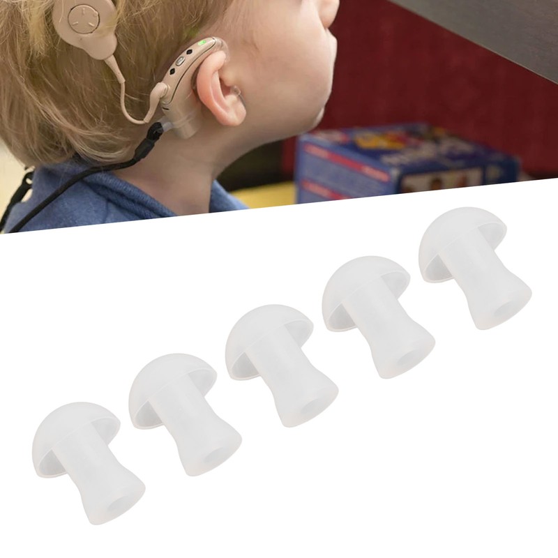 30pcs Hearing Amplifiers Eartips Soft Silicone White Accessories Replacement Earbud
