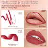 Mrettick 6PCS Matte Lippenstift Crayon Lip Liner Bleistift für Frauen,