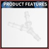 HEROFFIX Automotive Vacuum Tubing Connector, 3/16" Car Y Shaped 3