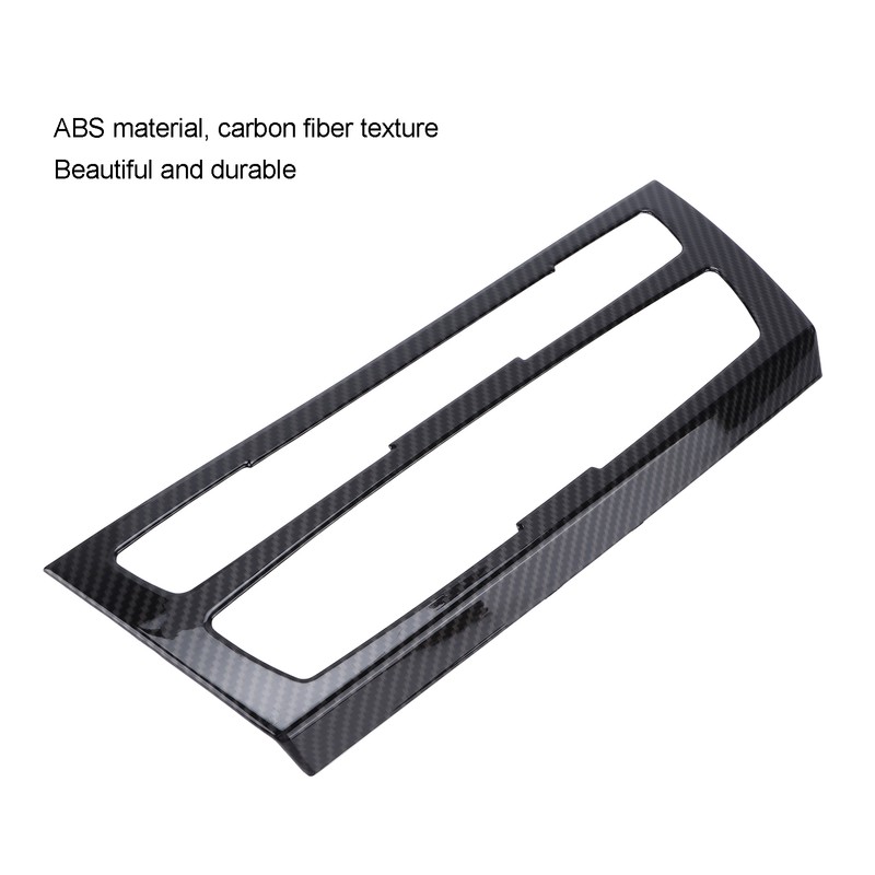 Air Conditioning Button Frame Carbon Fiber Texture Panel Trim Replacement