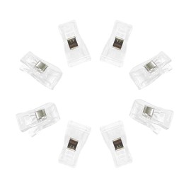 Swity Home 100 Pack Large Wonder Multi-Purpose Clips Use as Sewing Clips Binding Clips for Quilting, Crocheting, Knitting and General Purpose (Large Clear 100 Pack)