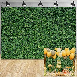 Msocio 10x8ft Durable Polyester Spring Fabric Greenery Leaves Grass Nature Photography Backdrop for Birthday Wedding Safari Dinosaur Baby Shower Party Decorations Background Portrait Photo Booth