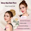 Elvirgel 5 PCS Messy Bun Hair Piece for Women Scrunchies
