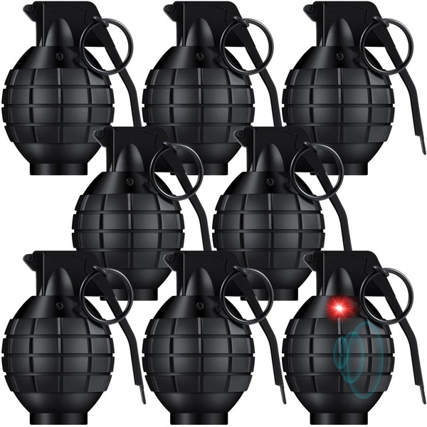 Sratte 8 Pcs Plastic Toy Hand Grenades Fake Grenade with