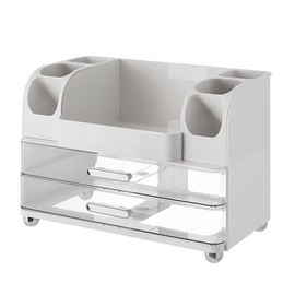 Reflygen Drawer Cosmetic Organizer, Beauty Tool Display Box, Desktop Skin Care Organizer (White)