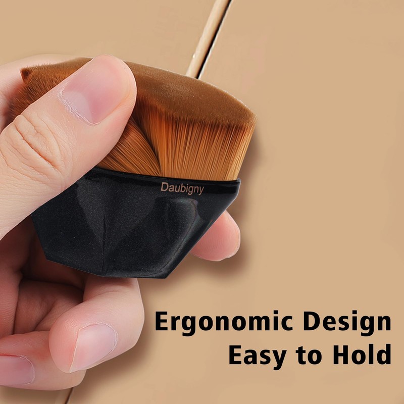 Foundation Makeup Brush For Self Tanner Flat Top Kabuki Hexagon