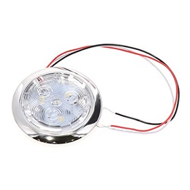 TecNiq, Inc Tecniq Inc Silho-X 2.75" Round Cool White/Red Combo Light - Ss Trim Ring - E13-WS0R-1