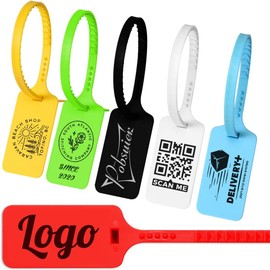 100 Etiquetas de Bridas Personalizadas Precintos de Seguridad de Plastico Desechable para Ropa Zapatos Equipaje 300mm